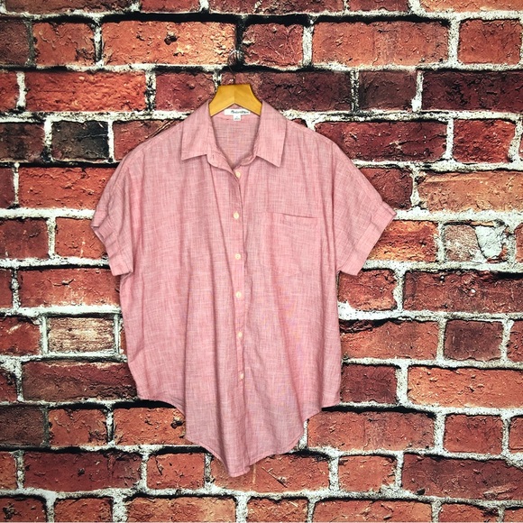 Madewell end on end tie front collared shirt - Picture 5 of 10